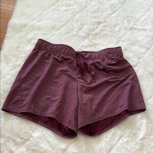 Nike Women's Burgundy Athletic Shorts